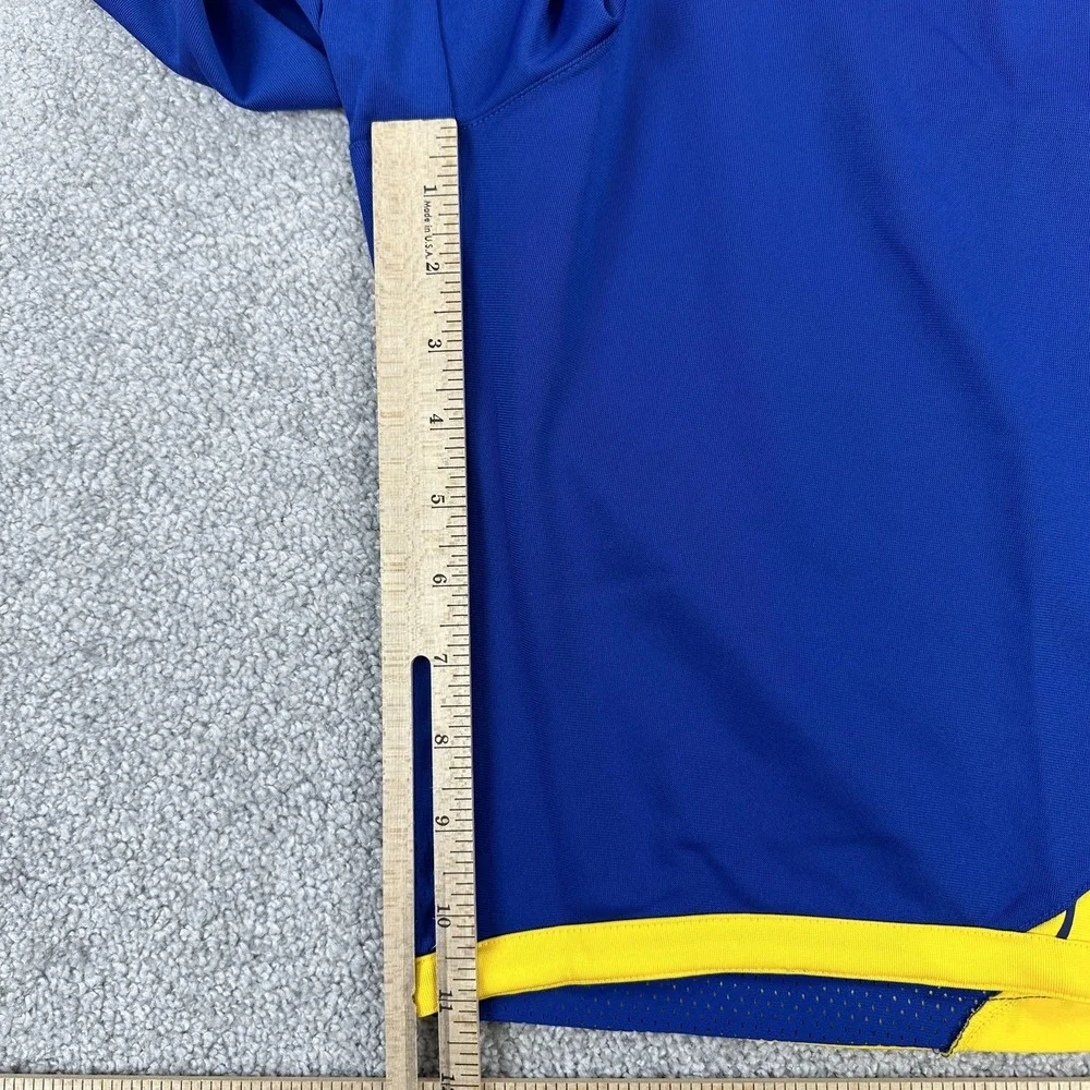 Golden State Warriors Shorts Mens XXL 44 +2 Blue Yellow Basketball Nike Dri Fit